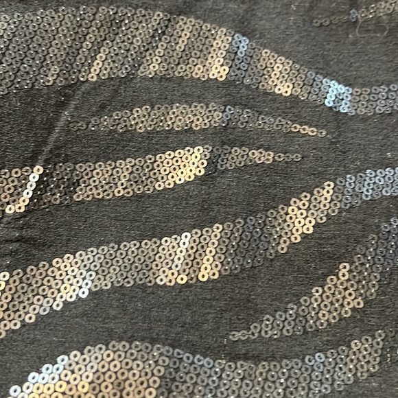 Torrid Plus Size Black Zebra Sequin Mini Skirt - Picture 5 of 5